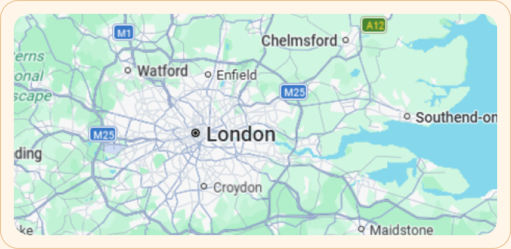 Map of LuckySip's live coverage across the UK